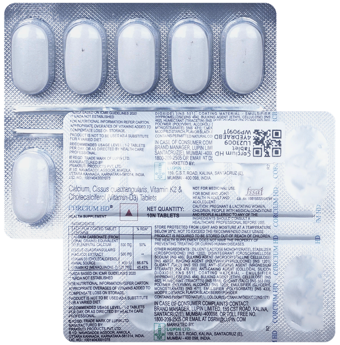 Corcium Hd Tab 15 Tablets