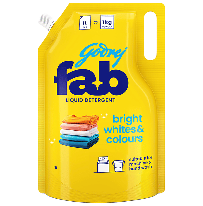 Godrej Fab Detergent Liquid Refill 1ltr