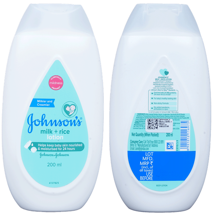 Johnson'S Baby Milk + Rice Cream 30gm