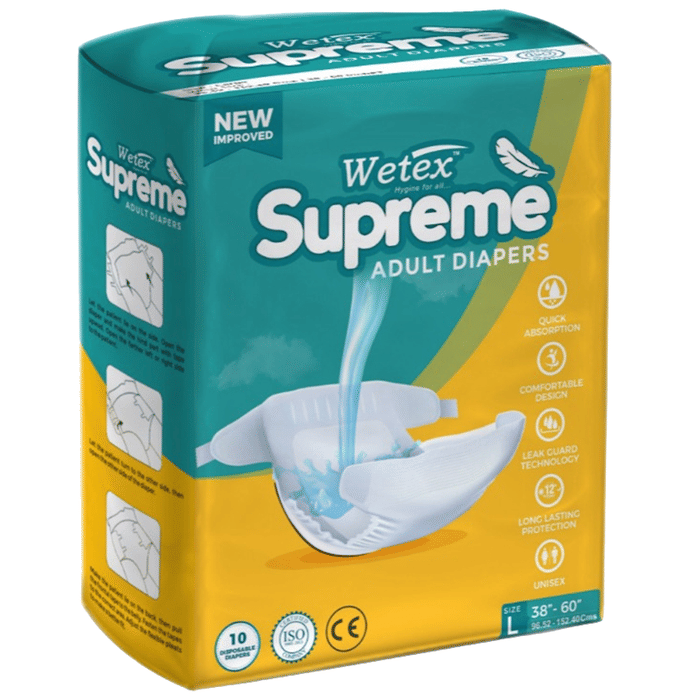 Wetex Adult Diaper Large 2`S